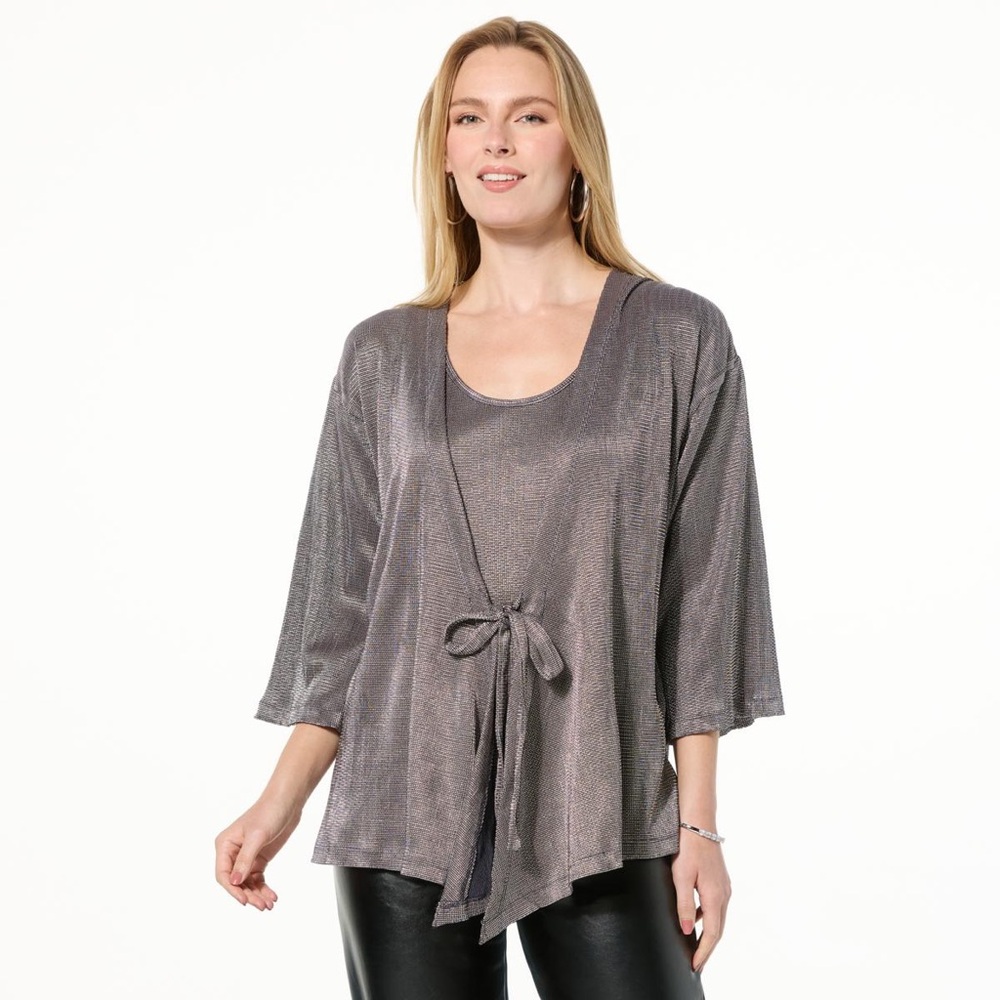 HUE 2pc Wrap and Tank Set Graphite Color
